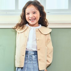 ToTo Heros 女童 TH Adel 短版風衣外套