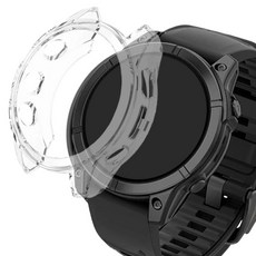 SPACE SHIELD Garmin 智慧手錶 TPU 防撞保護殼, 透明, 1個