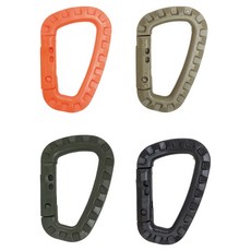 DIBOTE 迪伯特 戰術D型扣環登山扣 W3004-1, 隨機出貨, 4個