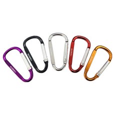 DIBOTE 迪伯特 鋁合金D型扣環登山扣 779-8, 5個, 隨機出貨