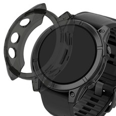 스페이스쉴드 가민 스마트워치 TPU 범퍼 케이스, 블랙, 1개