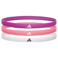 아디다스 스포츠 헤어밴드 3종 세트, 퍼플버스트, 블리스핑크, 화이트, 1세트