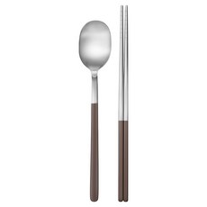 WAGENSTEIGER Dailyore 1人餐具組, 1套, 湯匙 + 筷子, 苔蘚棕