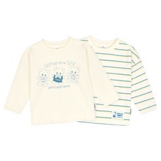 Milk Baby Momorei 條紋與 Pinko T恤 2件組