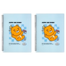 KAKAO FRIENDS Say Cheese 彈簧透明文件夾, 2個, Ryan