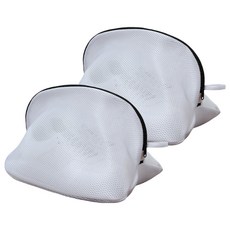 이지딜 整潔運動鞋洗衣網 拉鍊 42 x 24 x 24 cm, 2個, 黑色