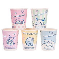 릴팡 산리오 캐릭터즈 일회용 종이컵 랜덤발송 283ml SC8899, 20개, 1개입