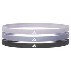 adidas 愛迪達 運動髮帶 3件組, 1套, Silverdawn、Violet 和 Ledger Ink