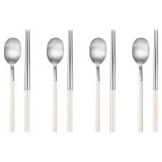 WAGENSTEIGER Daylore 4人餐具組, 牛奶米, 1套, 湯匙 + 筷子