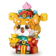 LoZ 微型迷你積木, 1個, 財運興汪 多色