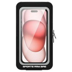 Parajuni 跑步運動手腕手臂手機收納包 HJ0543, 1個, 黑色
