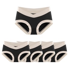 JOYMULTI MK 撞色無痕孕婦產前產後內褲 5件組