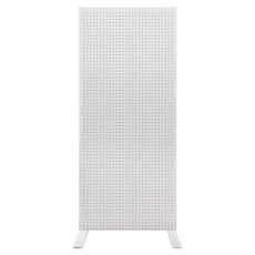 타공판닷컴 풋스탠드 파티션 잡화걸이 600 x 1360 x 25 mm, 1개, 화이트