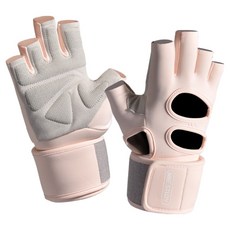 NINE STUDY Sunjam 護腕健身防滑半指手套, 1個, 粉紅色