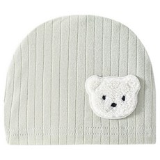 엠케이 신생아용 패치 순면 모자