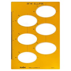 코링 템플레이트 타원형판 K-615, 1개
