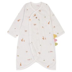 ETTOI Aiden 棉質新生兒袍, 象牙白