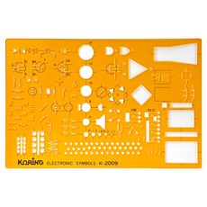 KORING 電子符號模板尺 K-2009, 1個