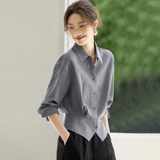 LUNA GIRL 女款Bronde腰部修身襯衫 L25FST081404