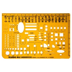 KORING 電機電子標準模板 K-4060, 1個