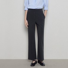 LIST 女款簡約喇叭針織褲