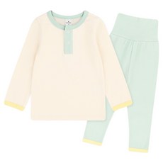 Milk Baby 防腹痛羅紋棉內衣上下套裝