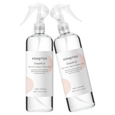 나인포인트 섬유향수 대용량 섬유탈취제, 그레이프프룻, 500ml, 2개