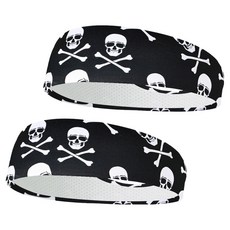 Mori's House 健康慢跑馬拉松髮帶, 微笑骷髏, 2個