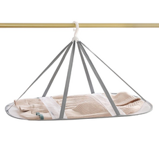 오템 접이식 1단 옷 건조망, 화이트, 1개