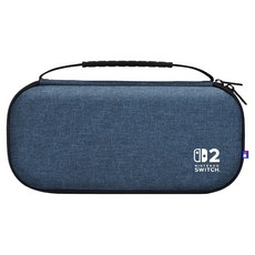 HORI 任天堂 Switch 2 Slim 硬殼收納包 Plus, 1個, 靛藍色, NSX-018A