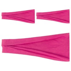 跑步瑜伽健身髮帶, 粉紅色, 3個