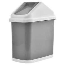 인테리어 슬림 스윙 휴지통, 그레이