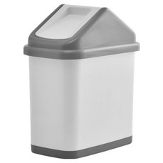 인테리어 슬림 스윙 휴지통, 아이보리