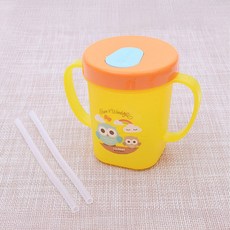 LiLFANT 防溢雙柄吸管杯 PRO8420, 1個, 混合色, 250ml