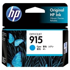 hp 惠普 915 墨水匣 原廠 鮮豔色彩 環保可回收 卓越品質 高品質列印品 相容性高, 藍色, 1個