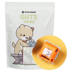 MONSTARGEAR HMX 海灣鵝卵石機械式鍵盤 熱插拔替換潤滑軸體 100顆, 線性軸, 單一商品, 混合色