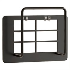 Mori的家 分享器 機上盒 WiFi 延長線 收納盒 大型, 1個, 黑色