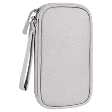 KIPOPO 可愛相機充電線收納整理袋, 1個, 單層 灰色
