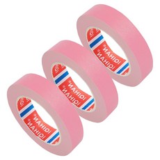 다다 칼라 종이 디자인 마스킹 테이프 20mm x 15m, 핑크, 3개