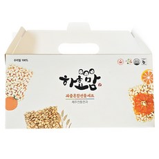 Hahyomam 柑橘米菓 4入 + 大麥米菓 3入 + 柑橘片米菓 3入 迷你綜合禮盒 306g, 1套