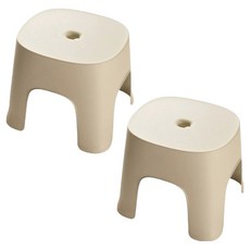 PEONIST 圓形浴室椅凳 2件組, 米色