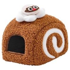 Lanboer 迷你蛋糕捲倉鼠躲藏屋 S, 1個, 棕色