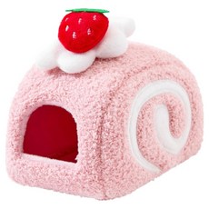 랜보어 쁘띠 롤케이크 햄스터 은신처 M, 핑크, 1개