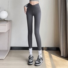 Malltoday 貼合身形內搭褲 瑜珈有氧運動緊身褲, 1個, 02 灰色