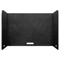 소리가 비앤비 친환경 휴대용 접이식 공부 책상 흡음 칸막이, 블랙