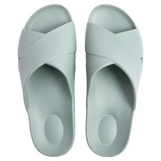 HOLA 和樂家居 伊登足弓支撐EVA拖鞋 交叉 S, 23cm, 青綠色