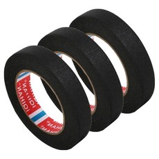 다다 칼라 종이 디자인 마스킹 테이프 15mm x 15m, 블랙, 3개