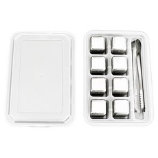 304速凍不兌水不鏽鋼冰塊8件組, 1套