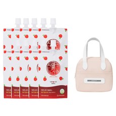 YEONDOOFARM NFC 100% 好農蘋果汁 附保溫/冷便當手提袋 顏色隨機, 10包, 100ml