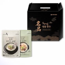 Hanwooday 營養補充 全隻韓牛牛骨湯 600g 4入 + 腳膝湯 700g 4入 禮盒組, 1套